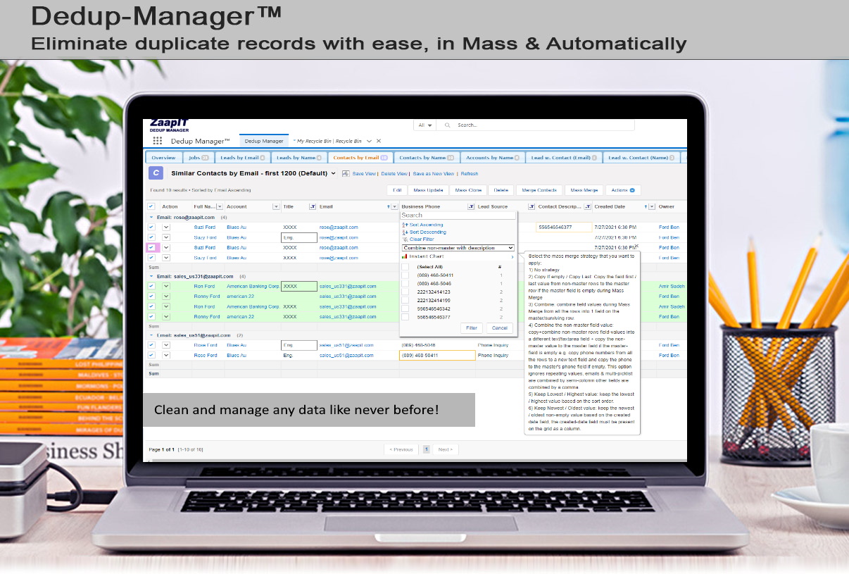 Auto Merge contacts in Salesforce