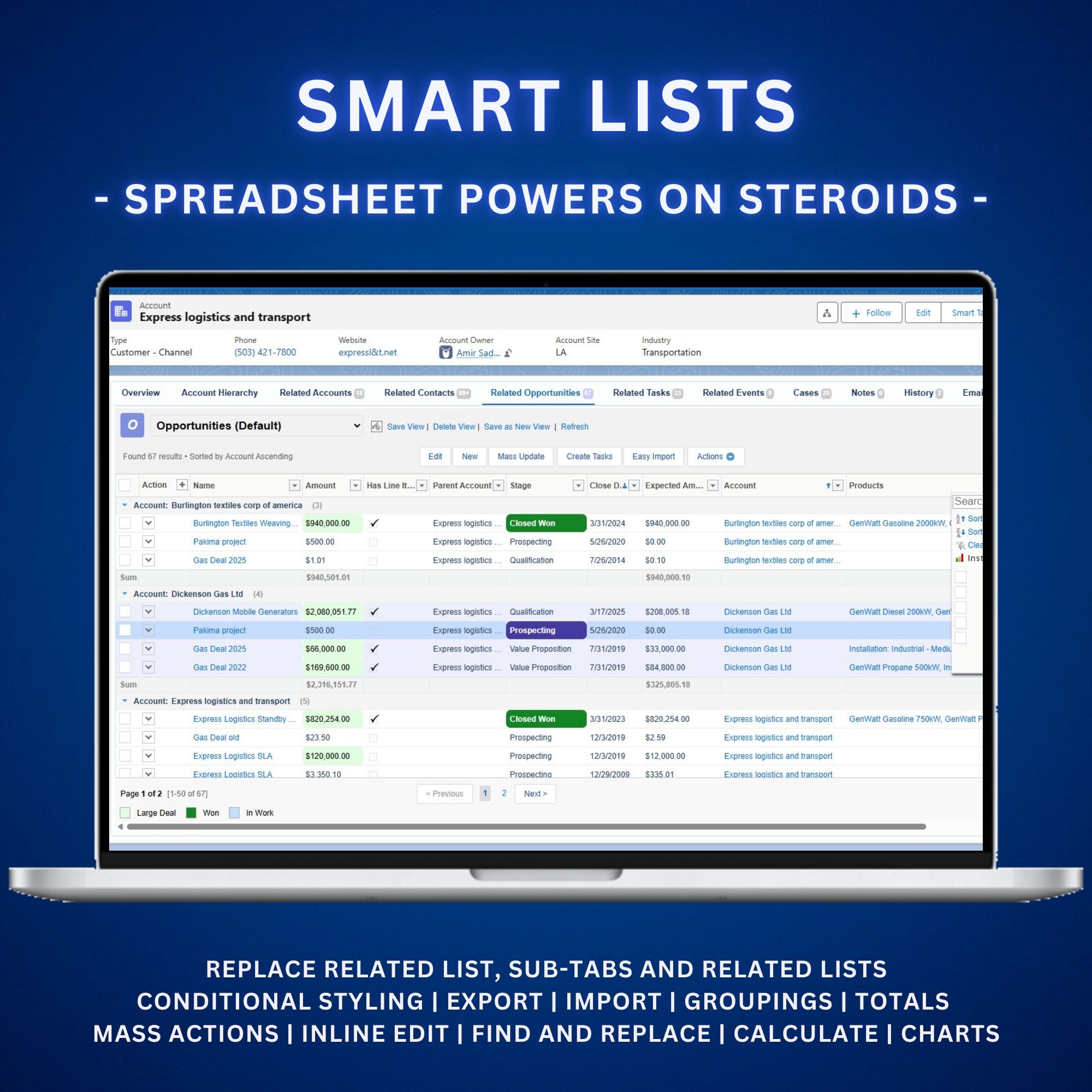 ZaapIT Smart Lists product preview